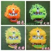 Oranje 14 inch Klassieke Lion Dance Costume Drum 5-12 Leeftijd Kid Kinderen Wzplzj Party Sport Outdoor Parade Parad Stage Mascotte China Performance Toy Kungfu Set Traditiona