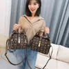 Shoulder Mahjong Bag for Women Luxury Leather Crossbody Messenger Vintage Designer Fashion Ladies Bags Female Handbag