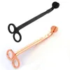 Roestvrijstalen snuffers Kaarsenlont Trimmer Rose Gold Kaarsenschaar Cutter Kaarsenlont Trimmer Olielamp Trim schaar Cutter4678570