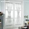 Gardin draperier napearl europeisk stil korta fönster gardiner för dörr draperi färdiga kök elegant enkelpanel heminredning1