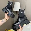 جديد Rois Leather and Monolith Re-Nylon Boot بوت للكاحل أحذية عسكرية مستوحاة من الجيش حقيبة نايلون متصلة بالكاحل بحزام