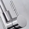 FLG Brushed Nickel Sensor Touch Kitchen Spring Faucet Känslig smart Touch Kitchen Tap Pull Out Spring Kitchen Sense Fauets T200424