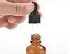 Vidro âmbar líquido reagente garrafas garrafas de olho aromaterapia 5ml-100ml óleos essenciais perfumes frascos livre de atacado