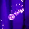Télécommande Fil De Cuivre Globe Ampoule Fenêtre Rideau Lumières USB Power Wishing Ball Fairy String Light Decor pour Chambre De Mariage Y200603