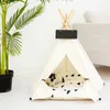 S / M / L Indian Pet Tent Dog Bed Super Doux Lavable Pet Chenil Sommeil Profond Dog House Velours Tapis Canapé pour Chien Panier Pet Cat Bed 201126