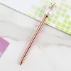 New Arrival Crown Pearl Metal Ballpoint Pens Fashion Office School Materiały Dostaw Girl Urodziny Prezent WB3079