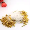 Naaien DIY Crafting -1000 Stks Goud Kleur Veiligheidsspeld met Wit Polyester Hang Tags String Good voor kleding tags