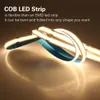 COB LED Strip Set 320 LEDS RF Bezprzewodowy pilot wysokiej elastyczne Lights Lights DC 24 V 3000K 4000K 6000K LED paski 5m / lot