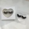 3d mink ögonfranspaket Lådor Falska ögonfransar Förpackning Tomt Eyelash Box Case Creative Heart Shaped Lashes Box Förpackning RRA4108