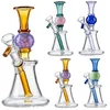 N Delik Perc Nargile Düz Tipi Topu Şekli Stil Bongs Su Borusu Cam Kase Ile Yağ Dab Rigs Sigara Borular 14.5mm Kadın Ortak Hafif Cam XL-2091