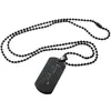 Customized Phrase and Signature Pendant (what Letter Message Me ) Stainless Steel Dog Tag Charms Pendants Necklace Black Chain 24''