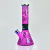 12" Electroplated Glass Beaker Bong Water Pipe Honeycomb Hookah Bongs 7mm Thick Ice Ash Catcher Dab Oil Rigs Smoking Bubbler Pipes Bowl