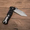 High Quality 23GVG Folding Knife 8Cr13Mov Satin Tanto Point Blade Black G10 Handle Outdoor Survival Tactical Knives