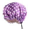 Ajustement du bain Animal bébé chapeau boucle soins des cheveux Bonnets soie satin ajusté chapeaux de sommeil tête ronde Wrap produits de salle de bain 5 7ba B2