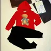 2pc 유아 아기 소년 의류 세트 T 셔츠 + 바지 어린이 운동복 어린이 의류 가을 디자이너 1-8Years