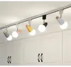 Modern led track lighting spotlight colourful 2way adjustable rail spotlights track lighting fixture for showroom shop bar