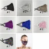 Fashion Bling Bling Washable Reusable Mask Sequin Face Masks Sequins Shiny Face Cover 8 Colors Anti-dust Mouth Masks CYZ2961
