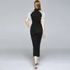 Womens Set Tops+pant Organza Short Sleeve Business Two Piece Set Elegant High-end Lady Blazer Pants Set