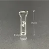 Ponta de filtro de vidro plana boca redonda Fumar comum OD8mm 12mm Suporte colorido claro para papel de enrolar de cigarro de ervas secas