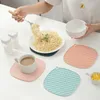 Tappeti a tazza di silicone multifunzionale resistente al calore quadrati sottobicchieri tavolo da pentola non slip tavolo da cucina accessori da cucina