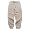 Männer Hosen Herren Plain Fleece Hosen Kordelzug Jogger HipHop Männer Einfarbig Elastische Taille Jogginghose 2023AW Paar Lose