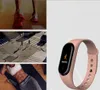 M4 الذكية الفرقة اللياقة تعقب الرياضة سوار معدل ضربات القلب ووتش الذكية 0.96 بوصة smartband مراقب الصحة معصمه pk mi band 4 dhl