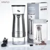 Electric Mills Coffee Grinder Machine USB Rechargeable Stainless Steel Black Simple Modern Coffee- Milling Machine -KRAFLO