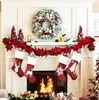 크리스마스 스타킹 나무 장식 파티 장식 산타 스타킹 캔디 양말 가방 Xmas 선물 가방 WQ35-WLL