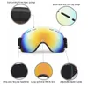 Kayak gözlükleri çift katmanlı UV400 gözlük küresel lens unisex antifog kış snowboard gözlükleri kar kayak maskesi q01072721990