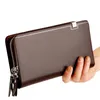 Wallets Hand Bag Men's Clutch Fashion Business Double Zipper Wrist Large Capacity Multi-card Slot1
