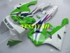 Kawasaki 닌자 ZX6R 636 94 95 96 97 ZX 6R 1994 1997 ABS 그린 화이트 페어링 바디 워크 + 선물 KS11