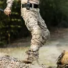 MEGE Rapid Assault multicam pants with knee pads, Camouflage tactical military clothing, paintball army cargo combat trousers 201110