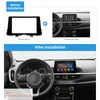 In Dash Car Radio Fascia Panel Bezel Trim Kit Cover Trim 9 inch voor 2016 KIA Morning OEM-stijl 2 DIN