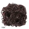 Ny ankomst flera bruna färger Pom-Pom Hair Ball Extension Artificial Hairs Chignons Fixed By Double Sides Clips