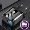 Type-C 18W PD et QC 3.0 chargeur mural rapide avec prise US EU UK pour Samsung iPhone Ipad Xiaomin Huawei téléphone portable