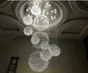Moderne K9 Crystal Kroonluchter voor Trap 11 stks Grote Crystal Ball Led Lamp Spiraal Design Woonkamer Verlichtingsarmaturen