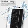 S24Ultra Fingerabdruck-Entsperrung, gebogener Displayschutz aus gehärtetem Glas für Samsung Galaxy S24 S23 S22 S21 Note20 S20 Plus Ultra S10 Note10 Plus S8 S9 Note8