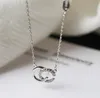 Collier pendentif de créateur, bijoux de mode, 925 chaînes de clavicules en diamant en argent sterling pour femmes, cadeaux d'amant Cadeau de rassemblement de fiançailles de mariage