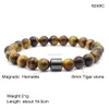 New Lava tiger eye turquoise beads bracelets Natural stone magnetic hematite bracelet for women mens fashion jewelry will and sandy gift