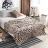 Manta Estampado de leopardo Franela suave y esponjosa para camas Coral Fleece Mink Throw Cama doble individual Colcha Invierno Cálido s 201222