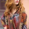 2019 NUOVE Donne Inverno Boho Cappotto con cappuccio Mantello Poncho Scialli da donna avvolgere femminile Pashmina coperta in cashmere scozzese Sciarpa Bufanda Mujer T2998545