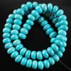 Wojiaer Howlite Turquoise Gem Stone 5x8mmラウンドAbacus Spacer Beads for The Leg diy Jewelry Making by936