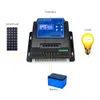 10A MPPT Solar Charge Controller 12V/24V/48V Automatic Identification Battery Charging Regulator with LCD Display Over Load Protection Inter