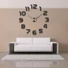 Horloges murales 3D DIY Grande horloge Acrylique Miroir Autocollants Décoration de la maison Salon Quartz Aiguille Mode Horloge1