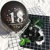 Ballons créatifs en émulsion pour fête d'anniversaire, environ 100 pièces, décorations en or rose, fournitures pour adultes de 18 ans