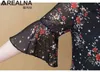 Blusas Mujer De Moda 2020 Kimono Casual Floral Chiffon Blouse Women's Shirts Chemise Plus Size Vintage long Sleeve Front Tie Top H1230