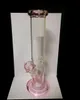 tiktok hot Girls love bong Thick pink glass water pipes cute cat bongs glass oil rigs dab rigs 14mm female joint downstems hookahs