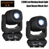 Freeshipping 230W Led Moving Head Light Professional Led Stage Lighting 6/18 channels Dual Prism Lens Focus Zoom Function CE ROHS