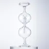 11 Inch Clear Hookahs Infinity Waterfall 5mm Thick Glass Bongs Recycler Oil Dab Rigs Universal Gravity Water Vessel Water Pipes 14mm Female Joint With Bowl