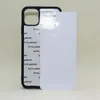 Sublimación 2D Plástico duro DIY Diseñador Caja del teléfono PC Sublimación Contraportada en blanco para iPhone 12 11 XS MAX Samsung Note20 A21 izeso